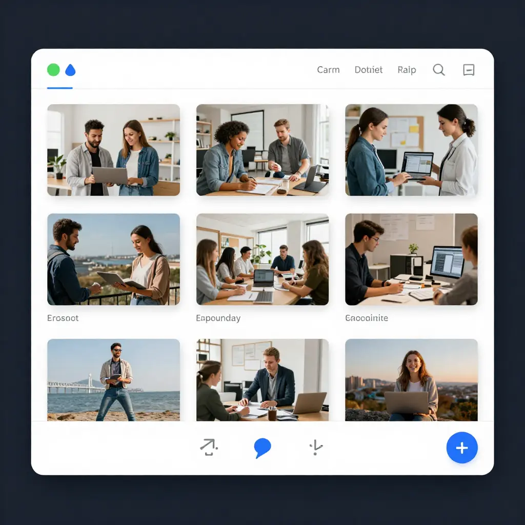Digital file and photo organization dashboard interface