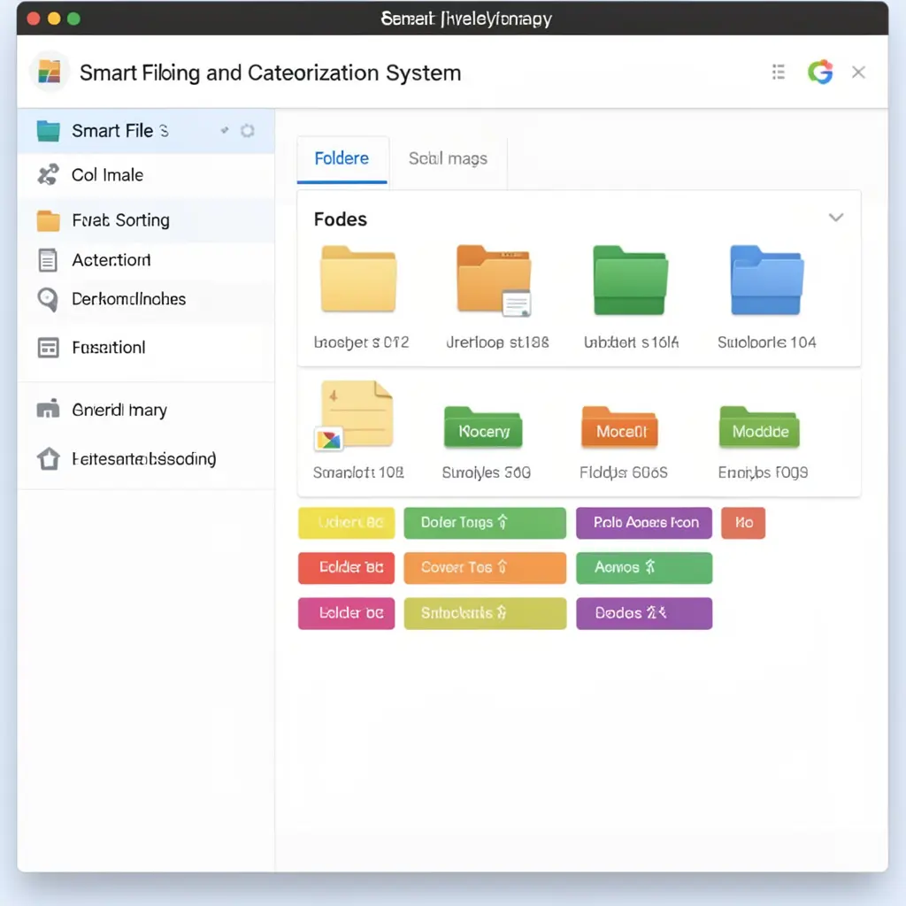 Smart file sorting and categorization system